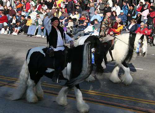 Babydoll and Rom Baro in rose parade